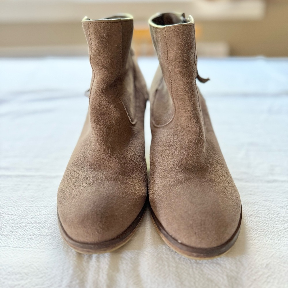 Tan Suede Ankle Boots